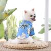 Hawai Beach clothing for Pet Dog Cat T-Shirts Cute for Small to Medium Dog Cats Cool Summer Vest Camp Shirt Clothes; dog clothes